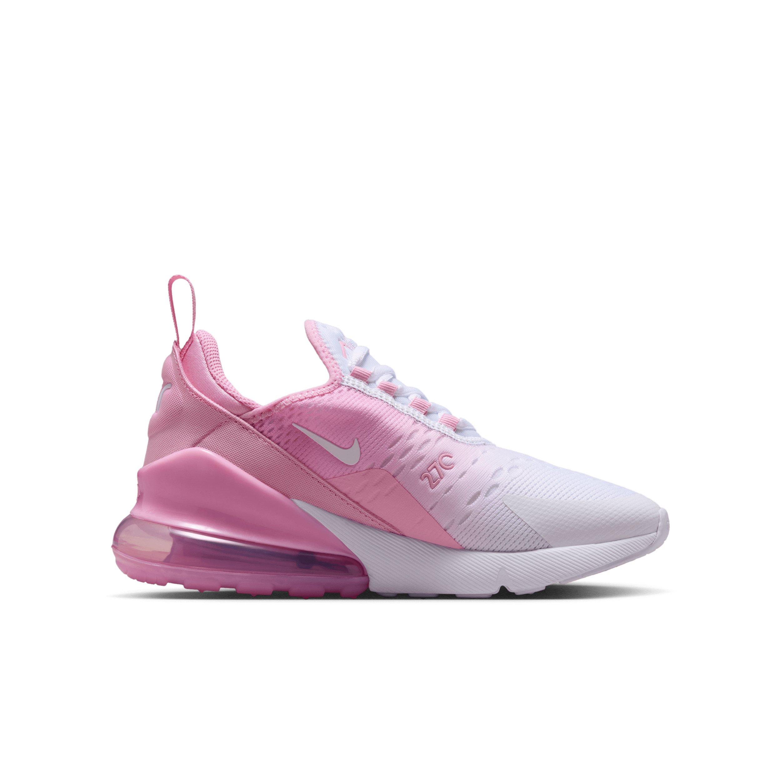 Nike Air Max 270 "Pink Rise/White" Grade School Girls' Shoe - PINK/WHITE